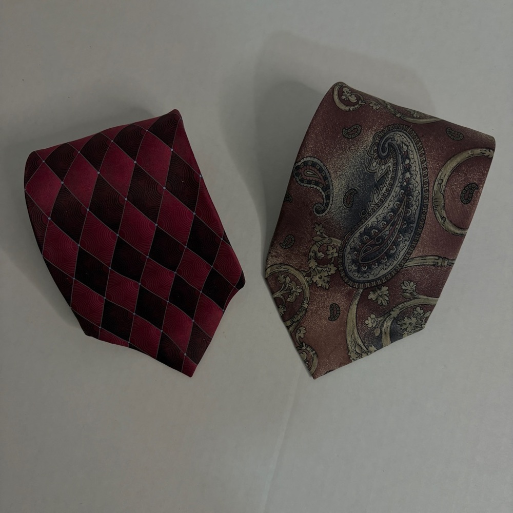 Henry Grethel and Ruffini Maroon Ties